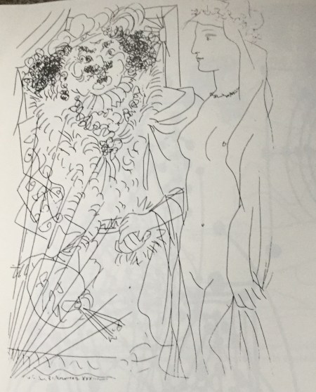 Illustrazioni per Il Capolavoro sconosciuto (edizione Vollard 1931) di Pablo Picasso che si rappresenta con la testa leonina di Rembrandt